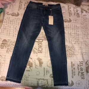 Dark blue jeans